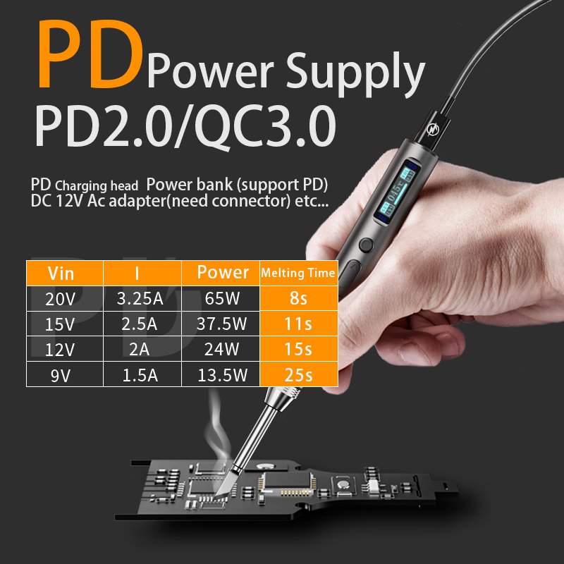 T65 High Quality Welding Repair Tools 65W Adjustable Temperature Smart Digital Display Electric Soldering Irons