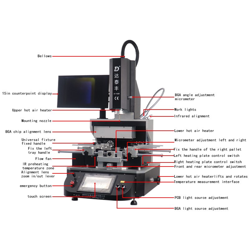 Computer laptop Mobile phone tools soldering stations motherboard repair machine wds-750