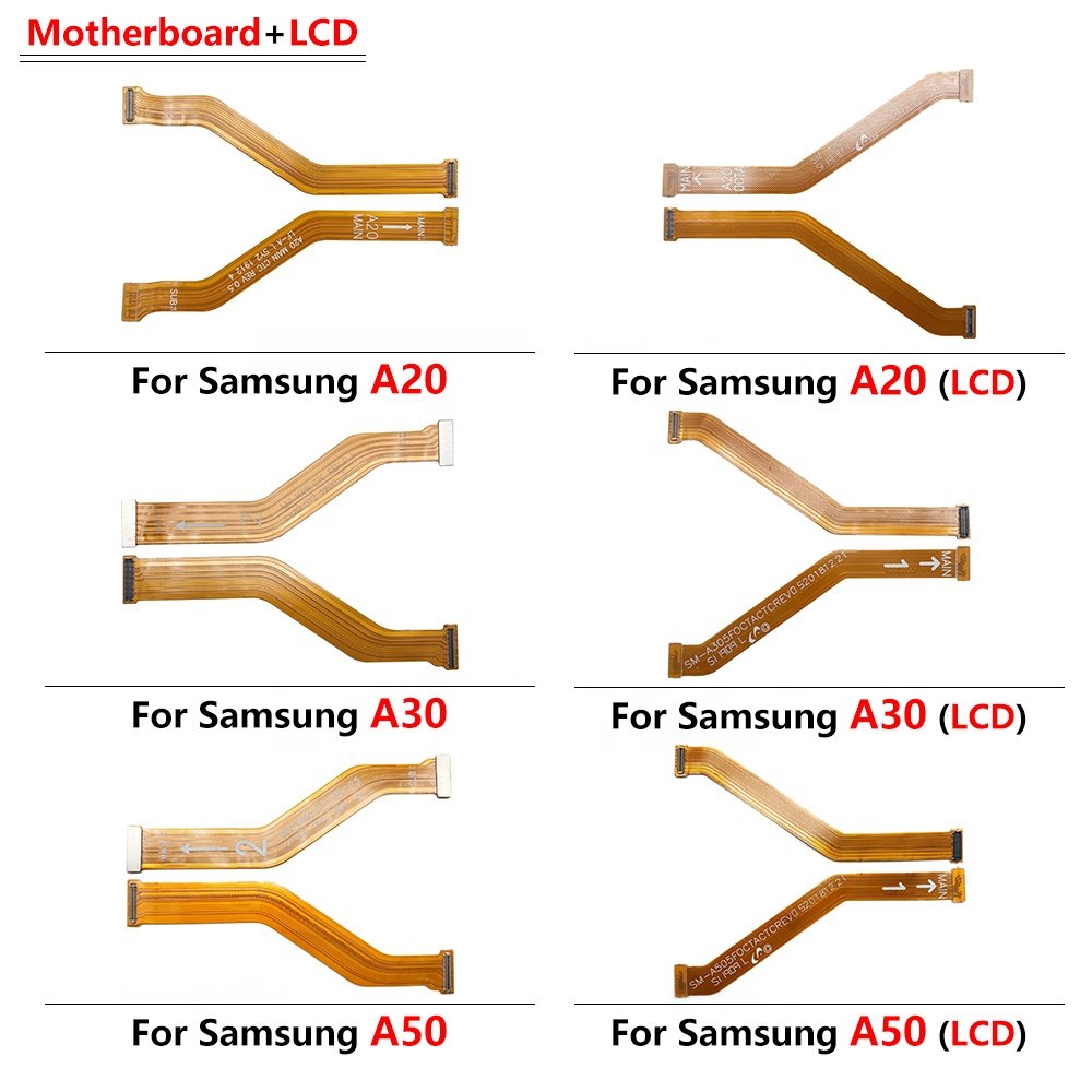Motherboard Cable Replacement Parts For Samsung A10 A20 A30 A40 A50 A60 A70 A80 A90 M21S M30S M307 LCD Main Board Connector Flex
