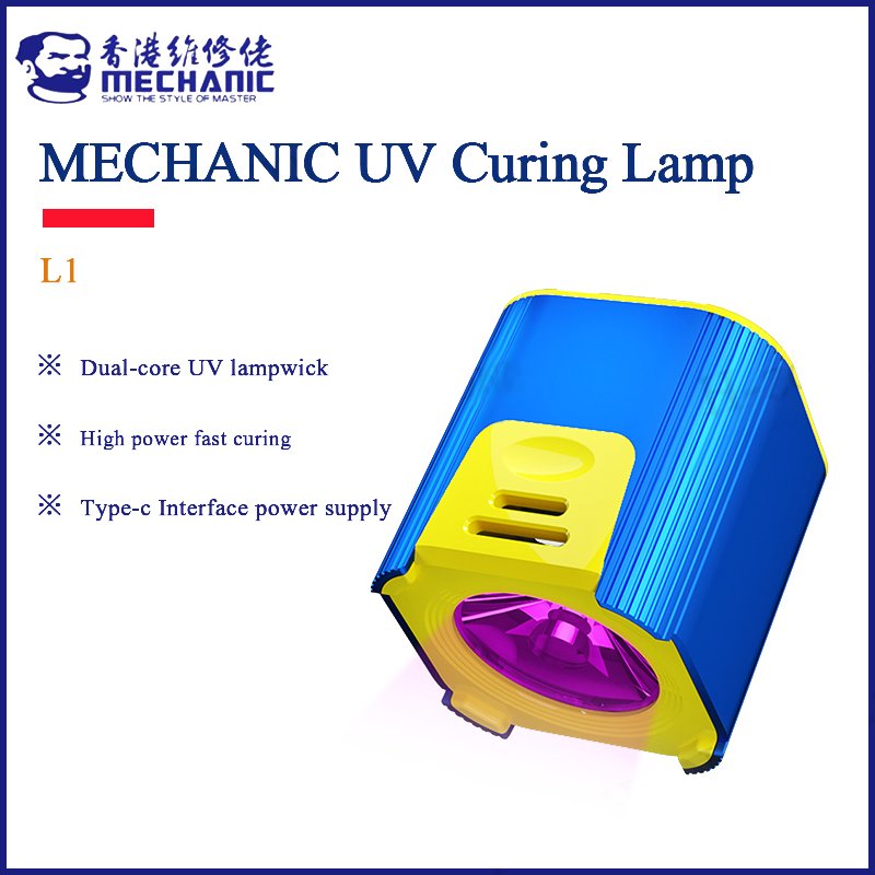 Mechanic L1 Intelligent UV Curing Lamp Green Oil Fast Curing Light for Mobile Phone Motherboard UV Glue Curing Repair Lamp