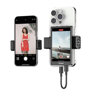 KingMa Hot Selling PH01-Max Vlog Selfie Monitor Magnetic Phone Clip Compatible Vlog Selfie Monitor Screen with iPhone Sumsang