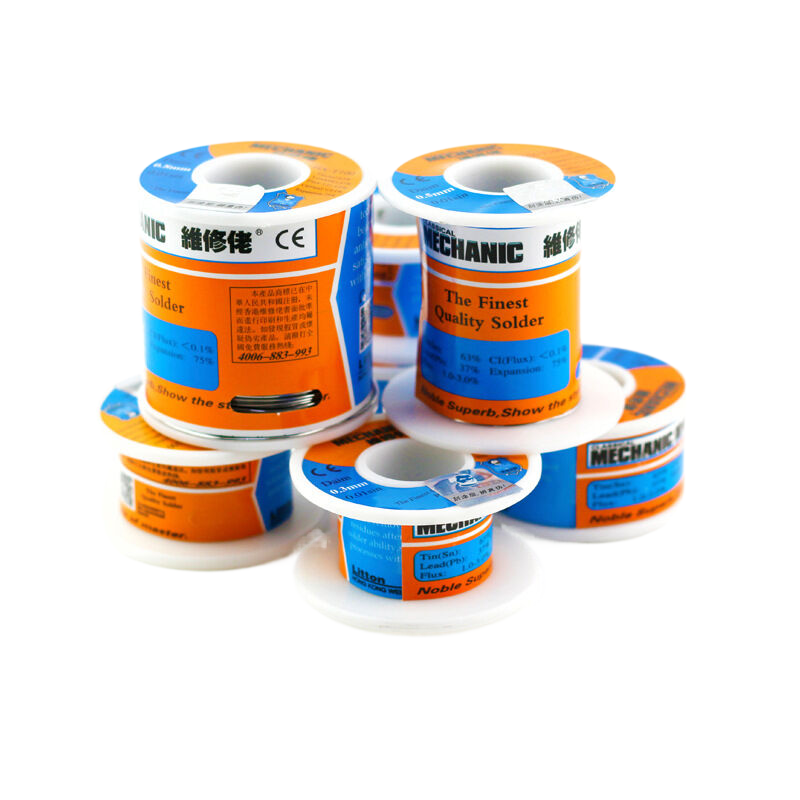 40g solder wire: 0.2-0.6mm tin wire for mobile phone line motherboard soldering containing rosin solder wire