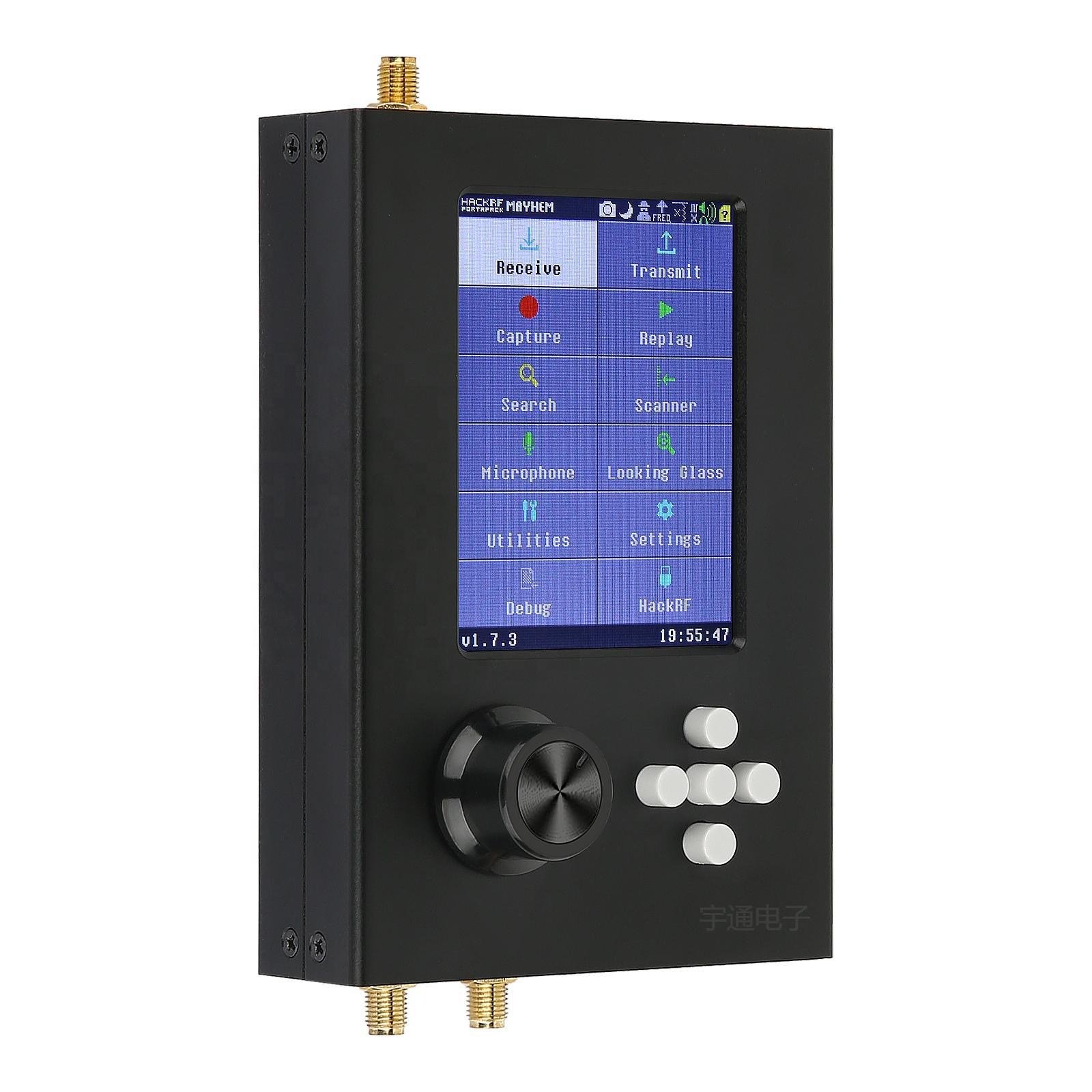 HackRF One R9 V1.7.0 + 5 Antennas + Data Cable 1MHz-6GHz SDR Radio Assembled Portapack H2