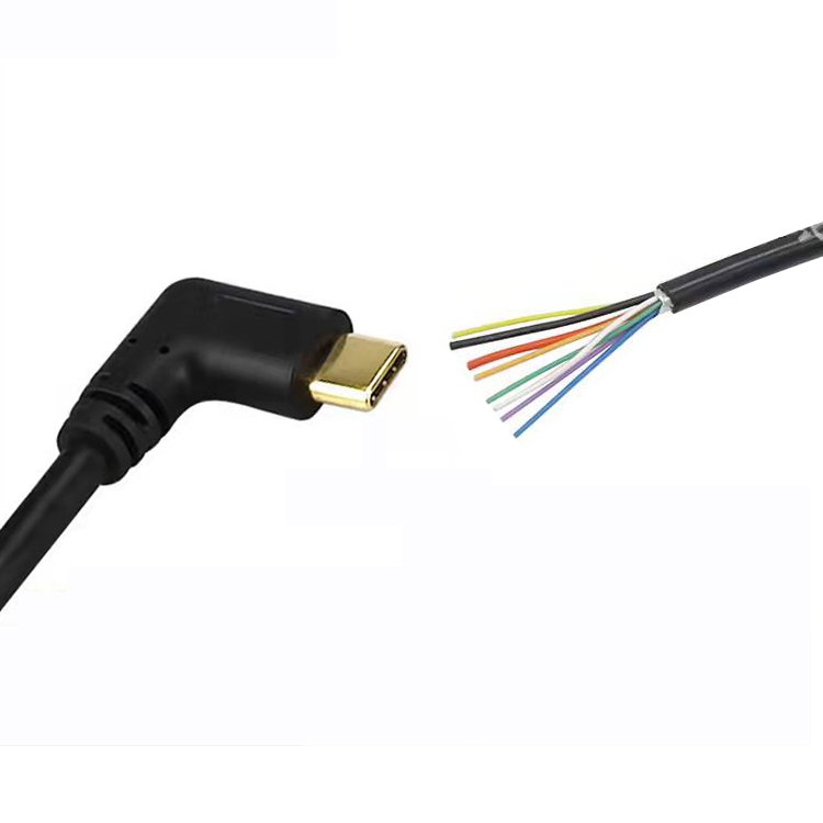 Customize USB Type-c Male/Female To Open End Charging Data Cable USB Cable Type C male Female to 2 Core 4 Core Wire Open End