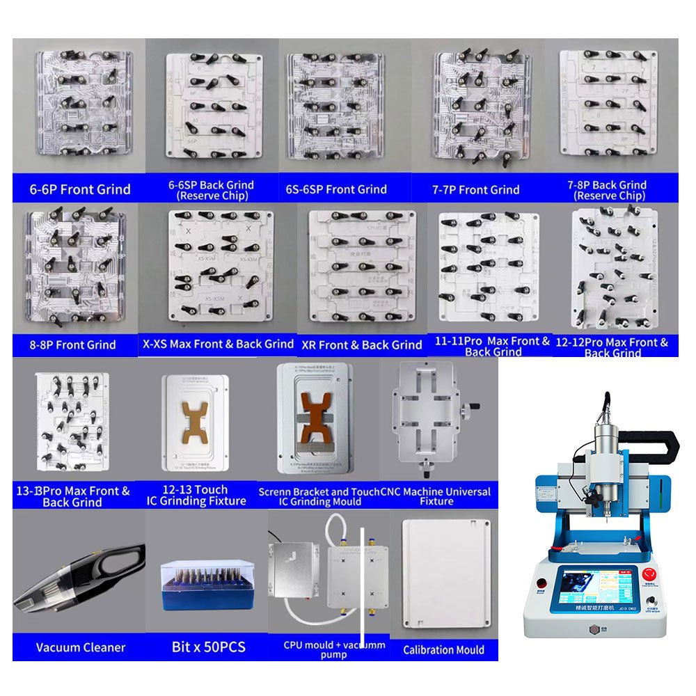 EM02 CNC Machine Mobile Phone Chip Grinding NAND CPU EEPROM Removal For iPhone 6-14 Pro Max Motherboard Hardware iCloud Tools