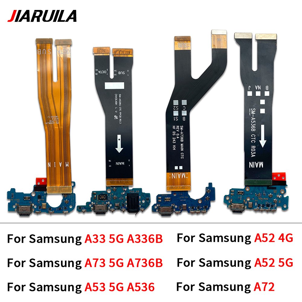 Mobile Phone Charge Flex cable For Samsung A70 A71 A33 A53 A72 A52 4G A73 5G Motherboard motherboard flex Cable Placa de carga