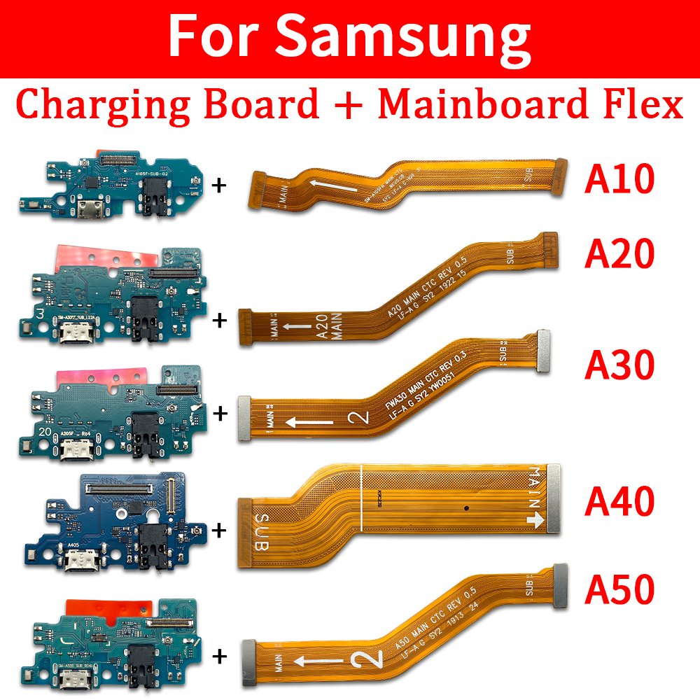 Mobile Phone Charging Flex Board Parts motherboard Flex Pin de Carga For Samsung A02 A04 A05 A10S A14 A20S A33 A42 A50 A70 A80