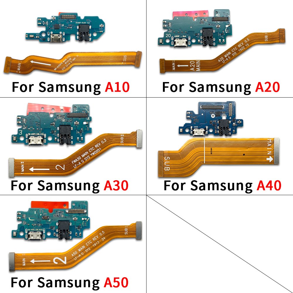 Mobile Phone Charging Flex Board Parts motherboard Flex Pin de Carga For Samsung A02 A04 A05 A10S A14 A20S A33 A42 A50 A70 A80
