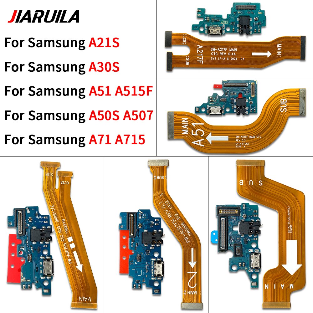 Mobile Phone Charging Flex Board Parts motherboard Flex Pin de Carga For Samsung A02 A04 A05 A10S A14 A20S A33 A42 A50 A70 A80