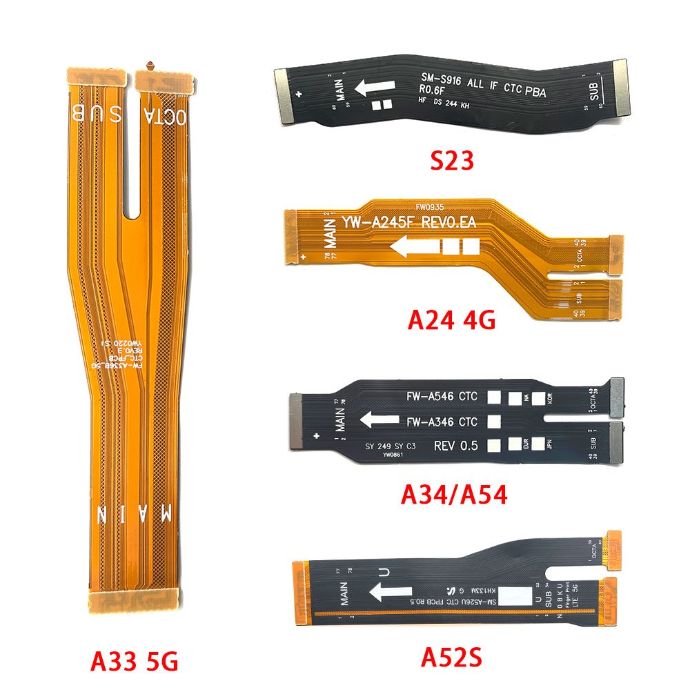 For Samsung A52S A34 A54 A33 5G A24 4G S23 Motherboard Flex Main Board Connector LCD Display Flex Cable Replacement repair Part