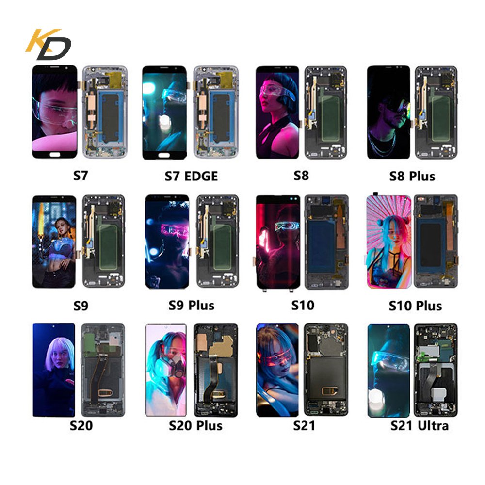 Kayden Phone LCD For Samsung Galaxy S7 S8 S9 edge Plus S10 S20 Plus S20U S21 S22 S23 Ultra Plus Pantalla Touch Screen Display