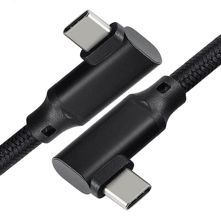 usb 3.2 type c good price double 90 degree right angle VR link cable