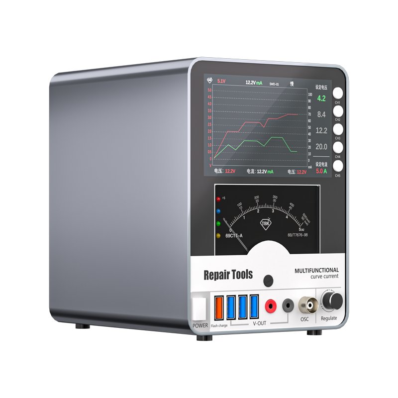 Curved DC Regulated Power Supply with Built-in 30V5A for Motherboard Current Detection TBK217