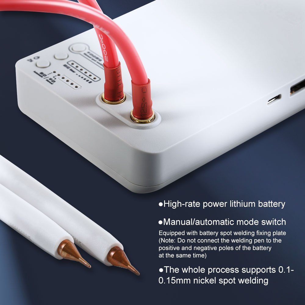 QIANLI Macaron Portable Battery Spot Welding Machine with battery holder kit for iPhone 11 to 14 Repair tools