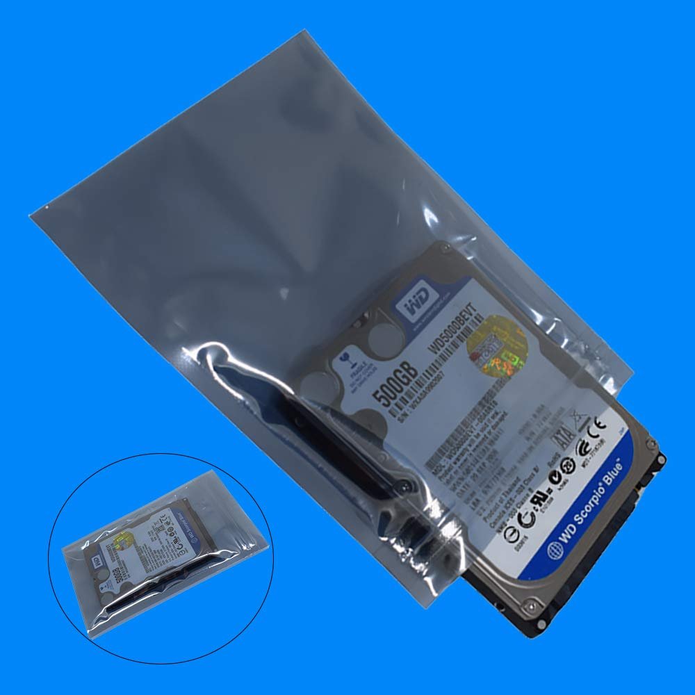 Anti Static Large Size ESD Bag Resealable Motherboard HDD Electronic Device Plastic Bags for Graphics Card