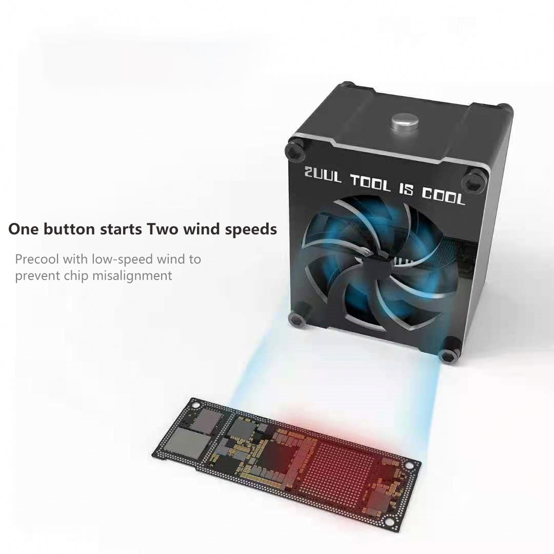 2uul Mini Exhaust Fan CUUL 5V USB Cooling Fan for Mobile Phone Motherboard Welding Repair Smoke Absorber Tool