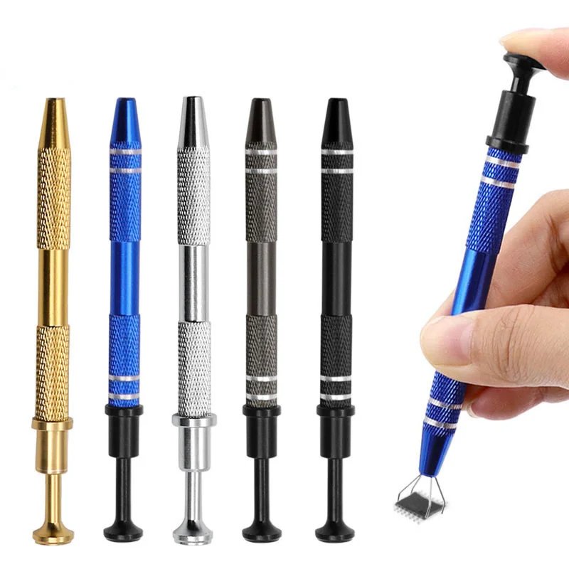 4 Claws Tweezers IC Extractor Electronic Component Spring Picking Pen Chip Screws Grab Mobile Phone Motherboard Repair Hand Tool
