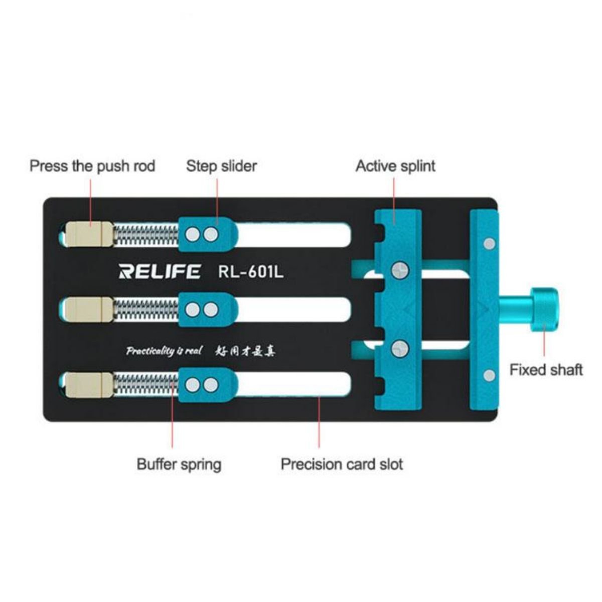 RL-601L Mobile Phone Motherboard Fixture IC CPU PCB Repair Clamp Board Soldering Reballing Removal Platform