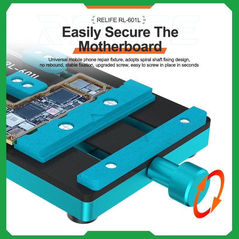 RL-601L Mobile Phone Motherboard Fixture IC CPU PCB Repair Clamp Board Soldering Reballing Removal Platform