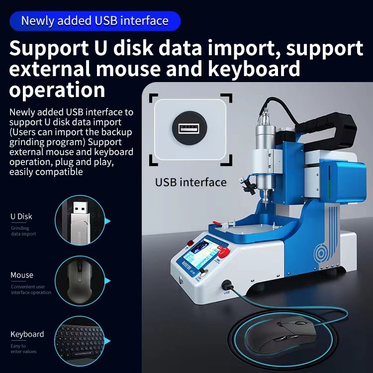 JCID 2nd Gen EM02 CNC Motherboard Chip Grinder Machine Fully Automatic with WIFI & Supporting Foot for Mobile Phones