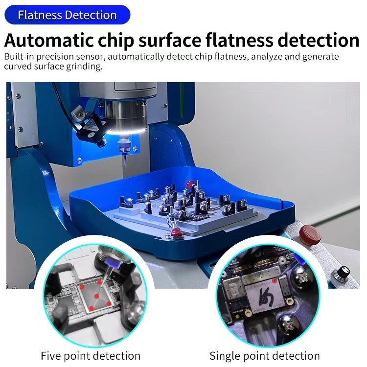 JCID 2nd Gen EM02 CNC Motherboard Chip Grinder Machine Fully Automatic with WIFI & Supporting Foot for Mobile Phones