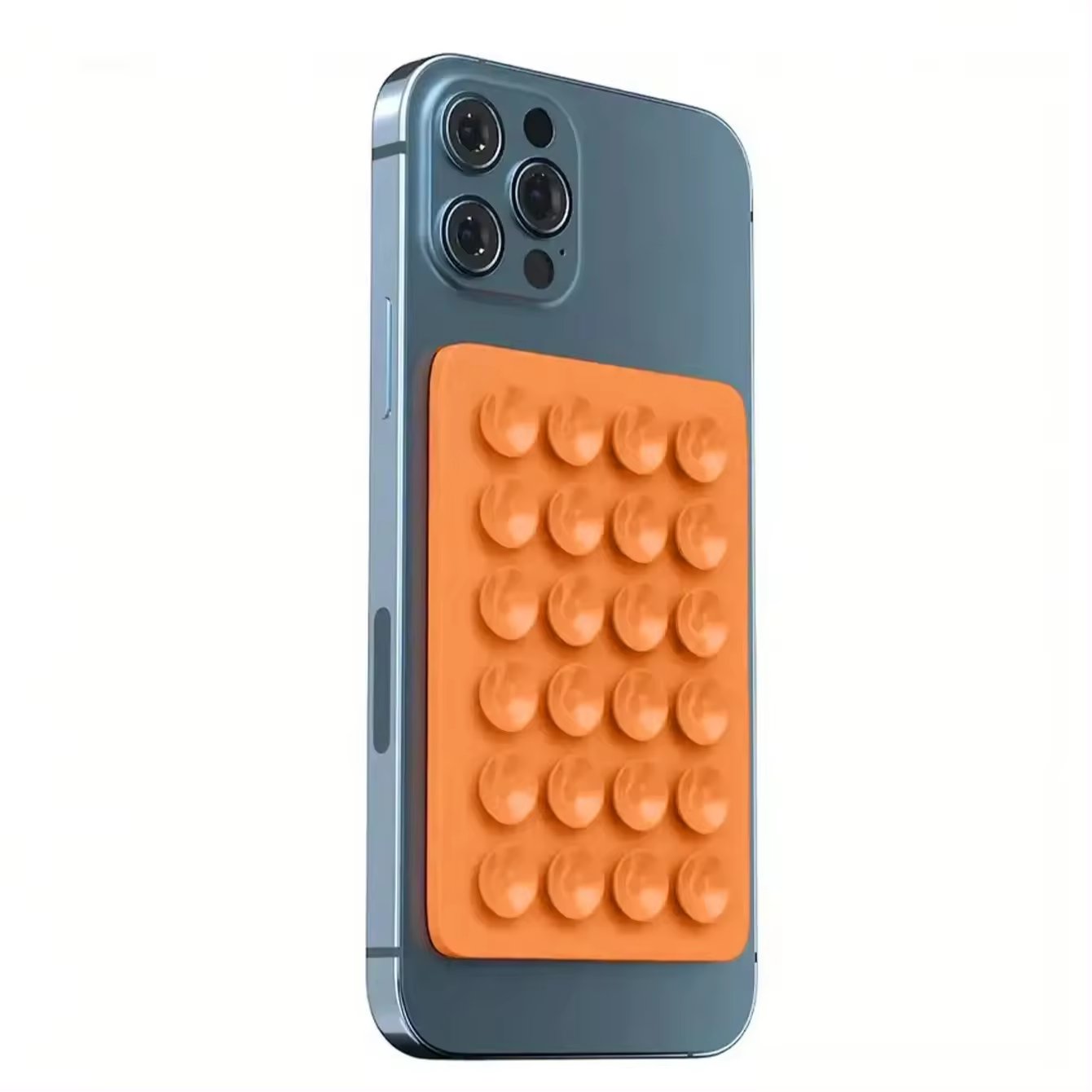 New thicker large stock sales square thickening 24 single grain of silicone mobile phone sucker can be printed LOGO cross-border