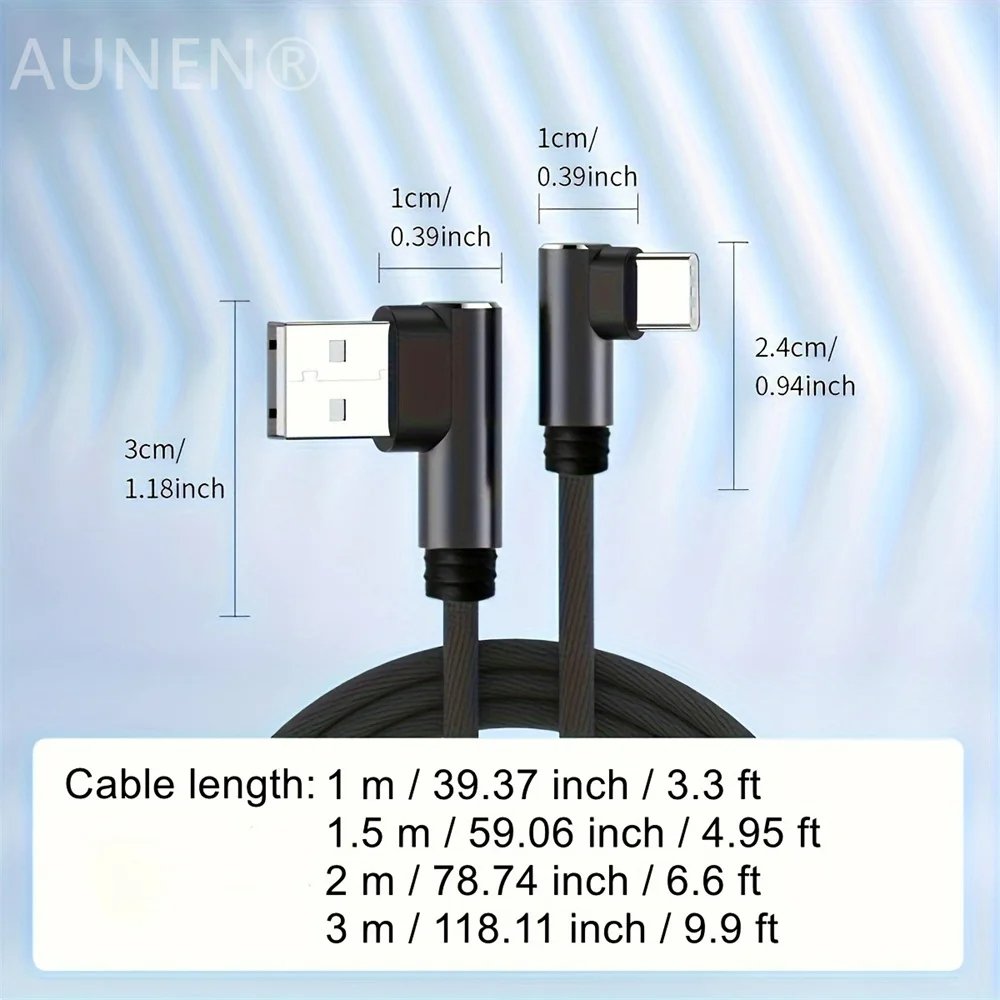 5A USB C Cable Fast Charging Type C Micro USB Cable For Huawei Mate 40 30 Samsung Xiaomi Game USB C 90 Degree Phone Charger Cord
