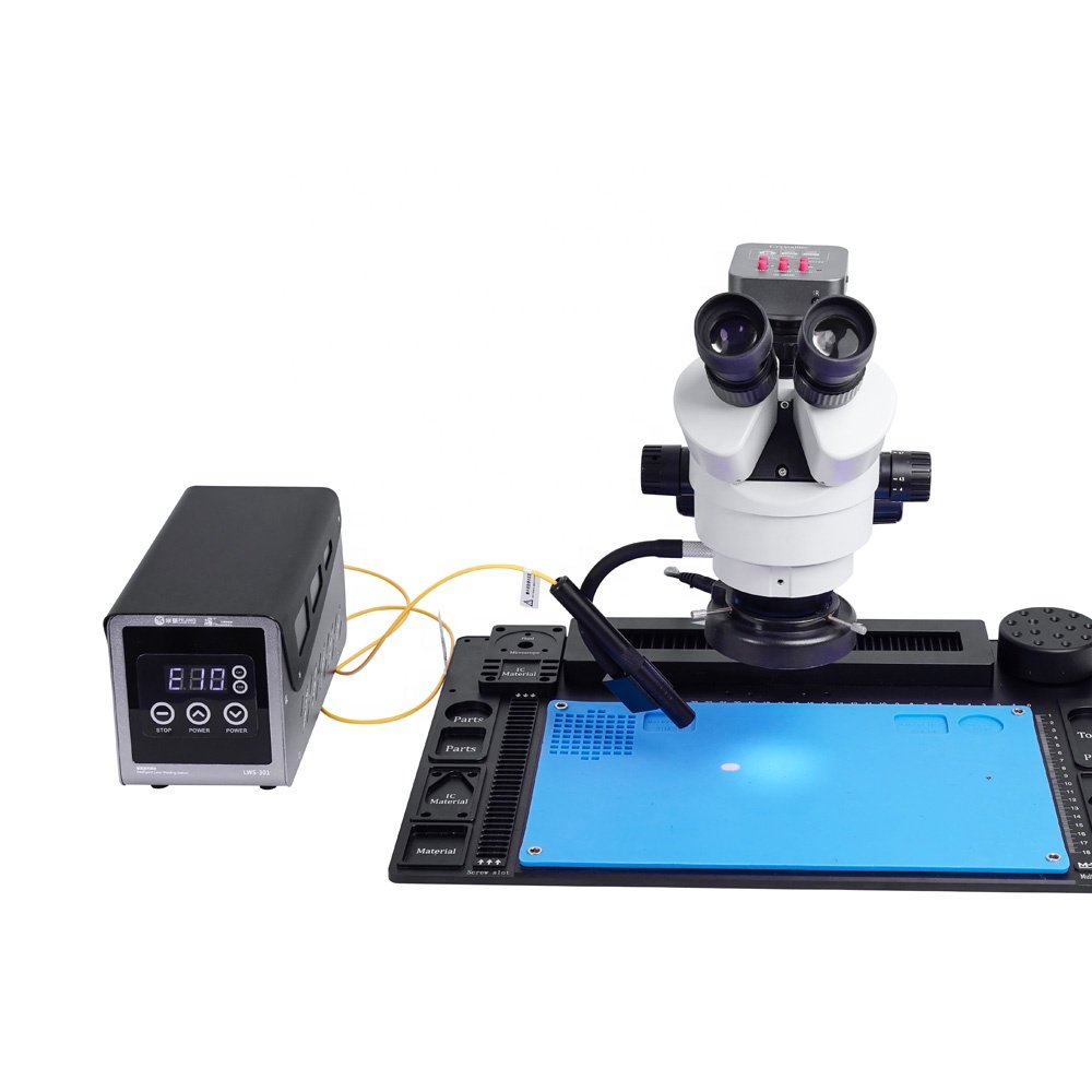 LWS-301 No Wind Intelligent Laser Desoldering Station For Mobile Phone IC Chips Disassembly CPU Degumming BGA Motherboard