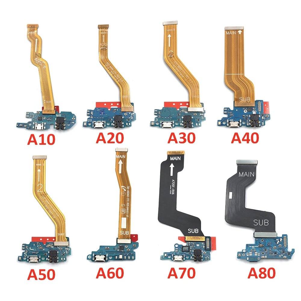 New Mainboard Flex Cable For Samsung Galaxy A50 A60 A70 A80 A51 A52 Motherboard Main Board Connector LCD Display USB Flex Cable