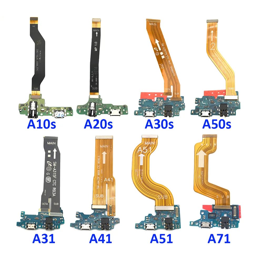 New Mainboard Flex Cable For Samsung Galaxy A50 A60 A70 A80 A51 A52 Motherboard Main Board Connector LCD Display USB Flex Cable