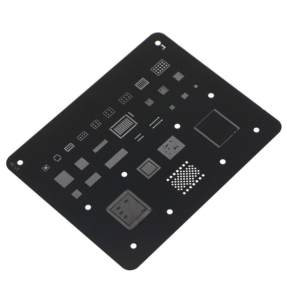 Mega-Idea Black Steel BGA Reballing Stencil for iPhone 13 12 11 Pro MAX XS XR X 8 7 6 6S Plus CPU Chip Soldering Net