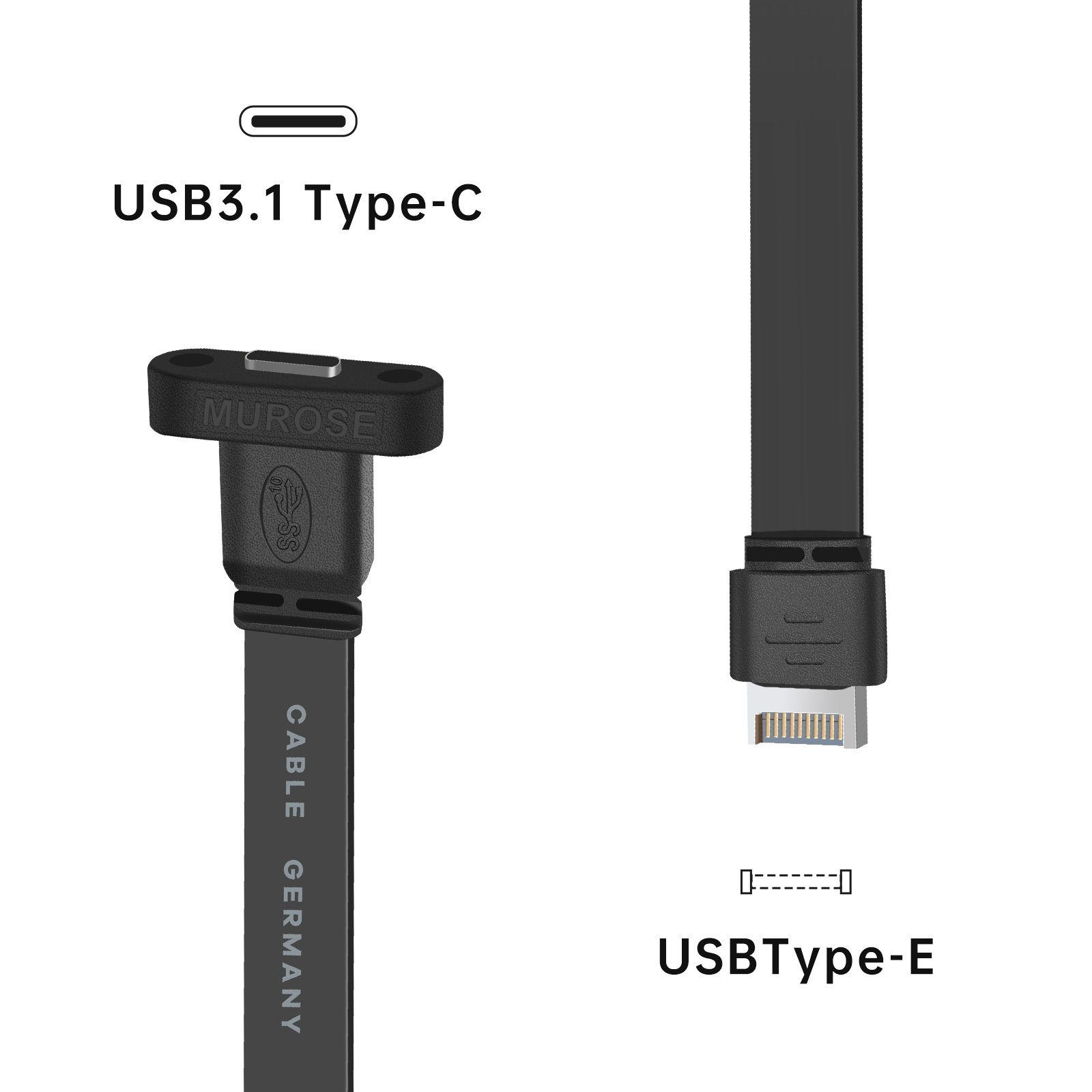 Computer Connector Extension splitter internal Type E usb 2.0 3.0 3.1 3.2 c front panel adapter Mount Motherboard Header cable