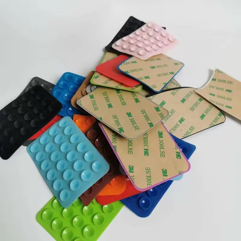 silicone suction cup 24 square arc single grain sucker silicone sucker factory spot customized high quality mobile phones