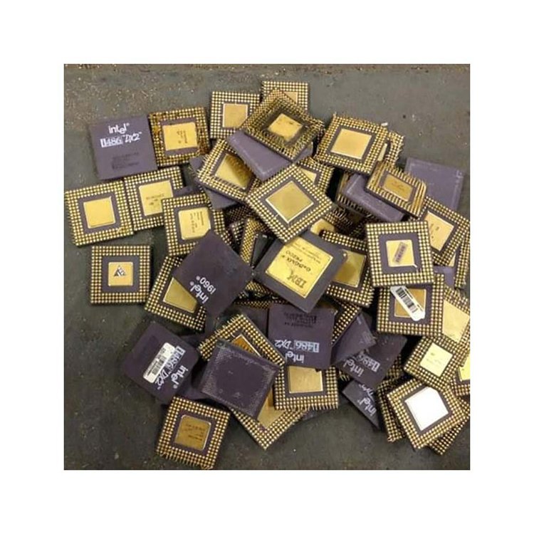Used Electronic Mobile Phone GOLD RECOVERY CPU CERAMIC PROCESSOR SCRAPS