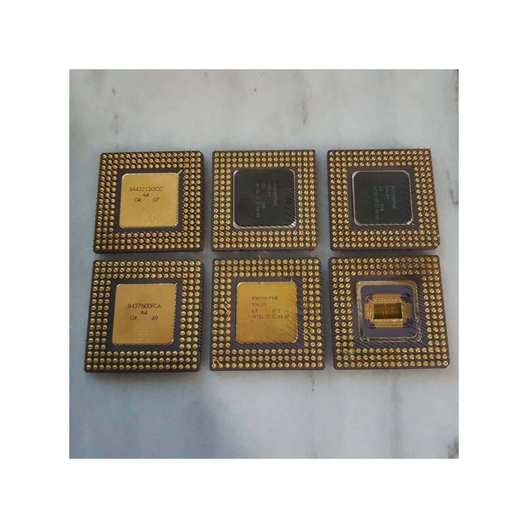 Used Electronic Mobile Phone GOLD RECOVERY CPU CERAMIC PROCESSOR SCRAPS