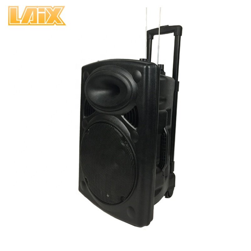 Laix SP-A37 Guangzhou Factory Portable Speaker 10 12 15 Inch Strong Bass 15Inch Classic Item with USB SD FM BT and Wireless MIC