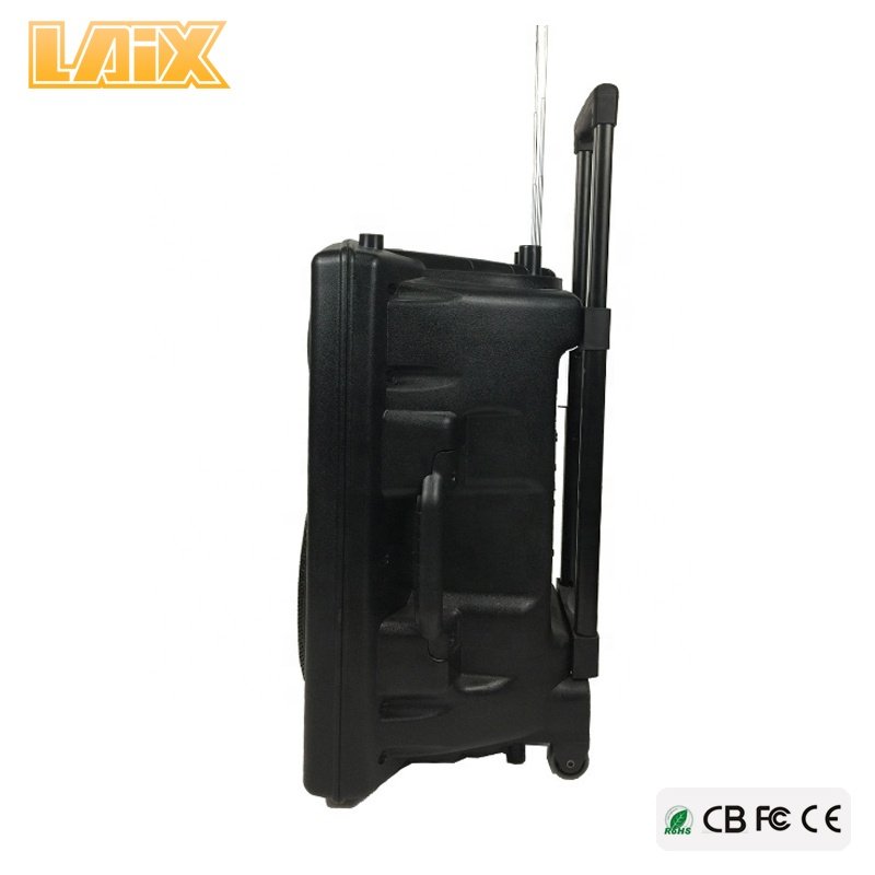 Laix SP-A37 Guangzhou Factory Portable Speaker 10 12 15 Inch Strong Bass 15Inch Classic Item with USB SD FM BT and Wireless MIC