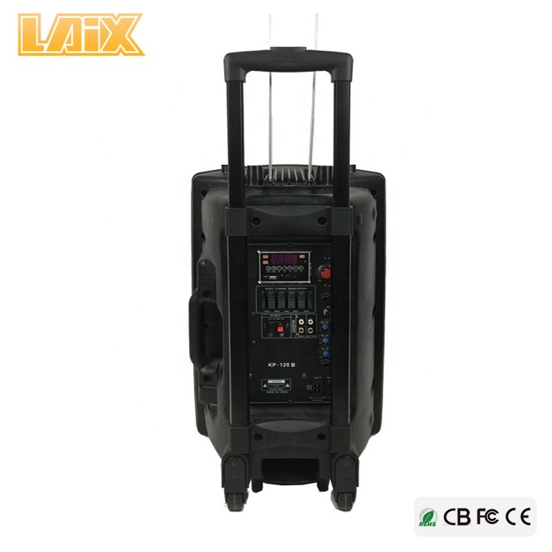 Laix SP-A37 Guangzhou Factory Portable Speaker 10 12 15 Inch Strong Bass 15Inch Classic Item with USB SD FM BT and Wireless MIC