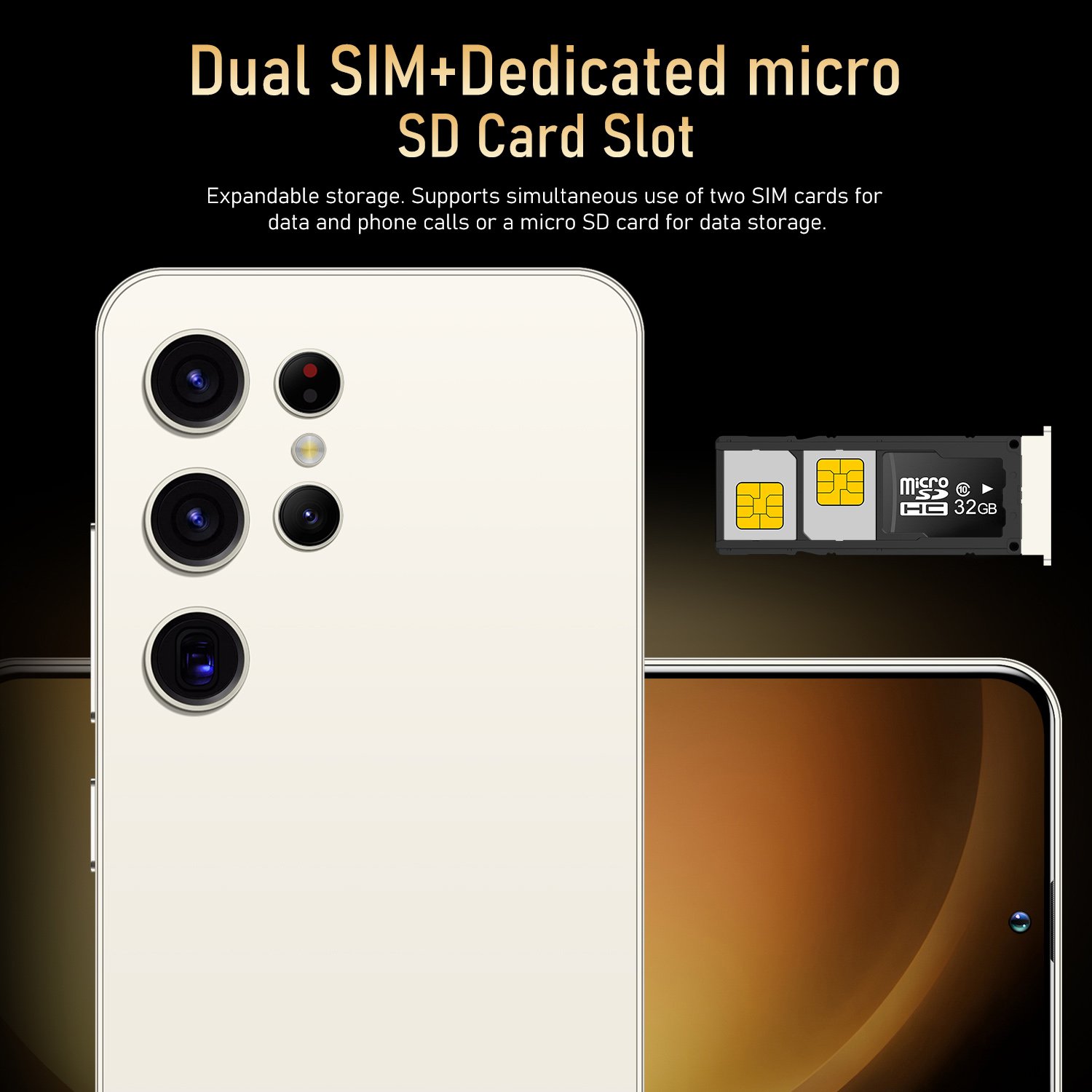 New Hot Selling PHONE S24 Ultra Original Mobile Phones Unlock 16GB+1TB 72+108MP Double Sim Card 6500mAh free samples Smartphones