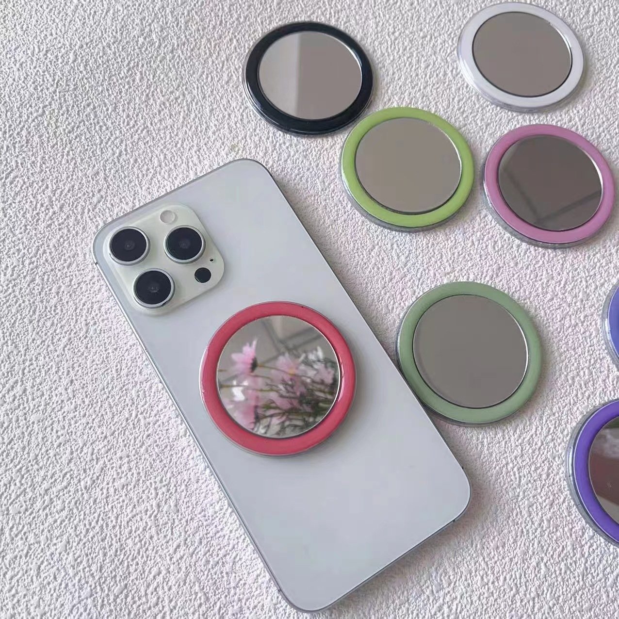 portable magnetic mirror beauty mirror wireless charge magnetic mobile phone portable