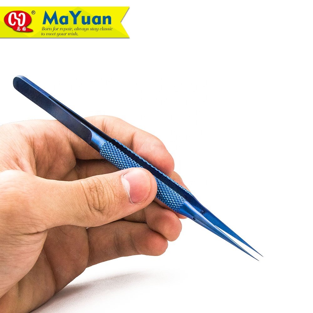 High Precision Tool Soldering Titanium Tweezers for Mobile Phone Motherboard SMD Fingerprint Jump Wire Repair