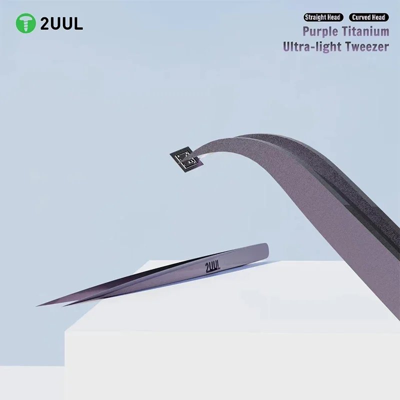 Titanium Ultralight Tweezer for Mobile Phone Maintenance 2UUL TI21 TI22 High Precision Motherboard Chip IC Repair Clamping Tool