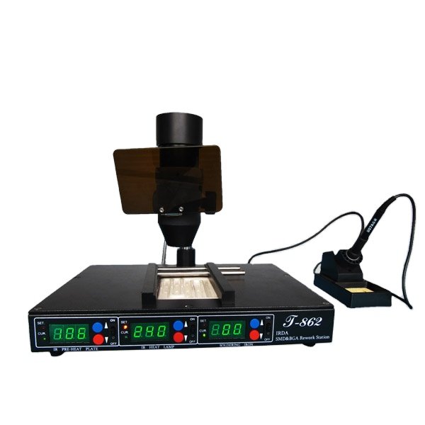 puhui BGA Rework Station T862++ , Mobile phone Repair Tool for electric components from PCB LED desoldering