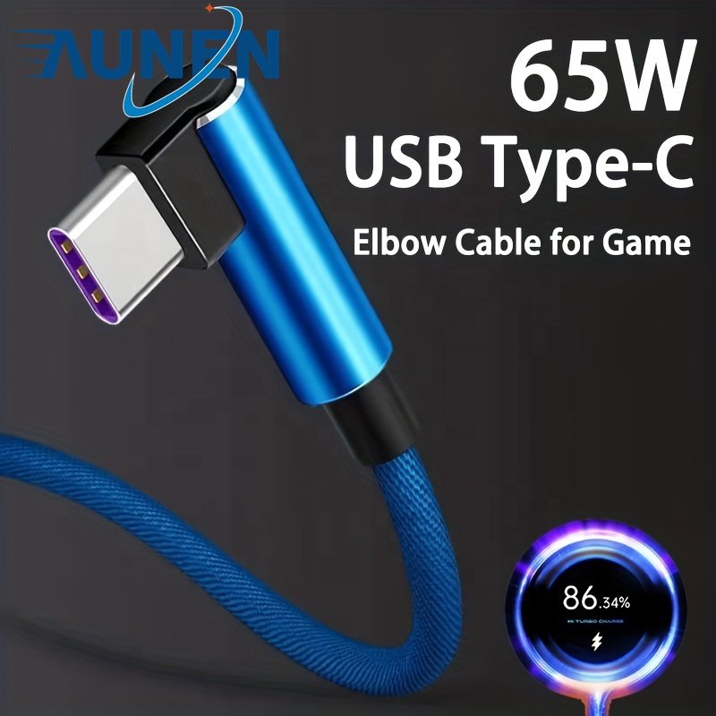 66W 5A USB Type C Fast Charging Data Cable For Playing Games For Xiaomi14 13 For Samsung S23 S22 For P40 For OPPO Mobile Phone