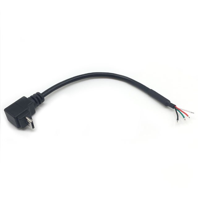 Down Angle Micro USB to Soldering Cable