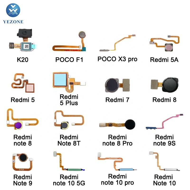 Original For Xiaomi Redmi Note 10 Pro 11S 10 5G Fingerprint Sensor Scanner Touch Id Connect Motherboard Home Button Flex Cable