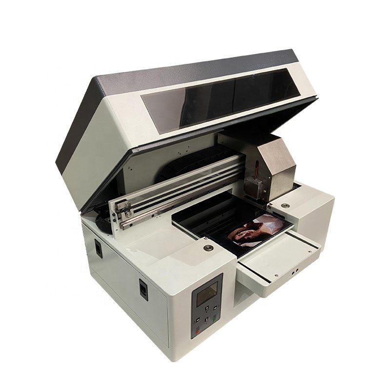 New Arrival XP600 Printhead A4 UV Printer Direct to All Materials Support Mobile APP A4 UV Printer Mobile Phone Case