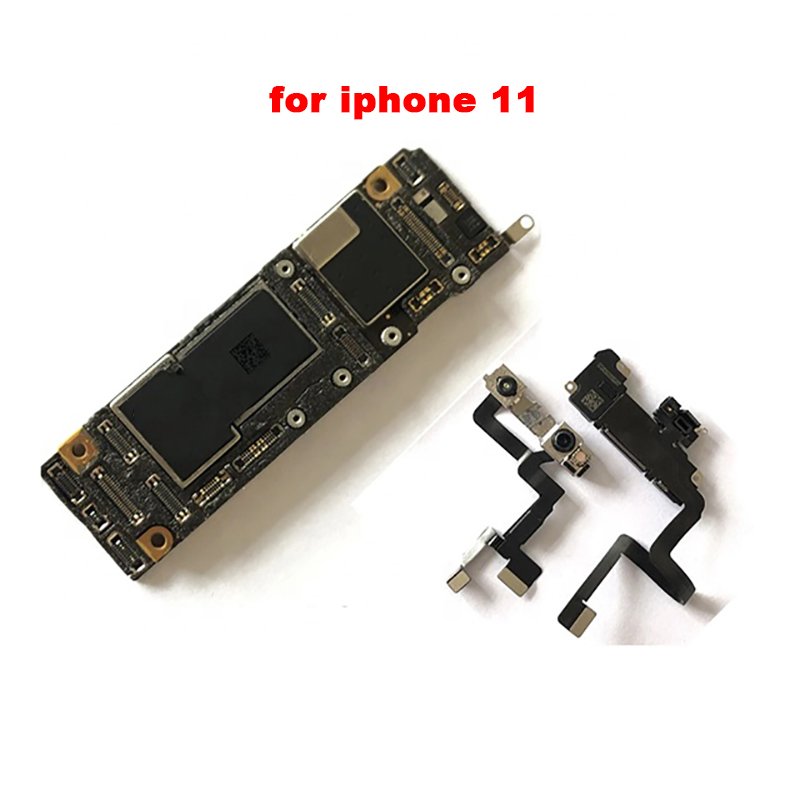 Original unlocked motherboard For iphone 11 11 por 11 pro max Logic Board with face id for iphone 11 motherboard