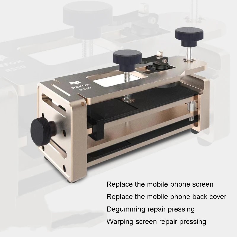 REFOX RS50 2 in 1 Mobile Phone Opener Clamp Fixture Flat Screen Back Cover Removal
