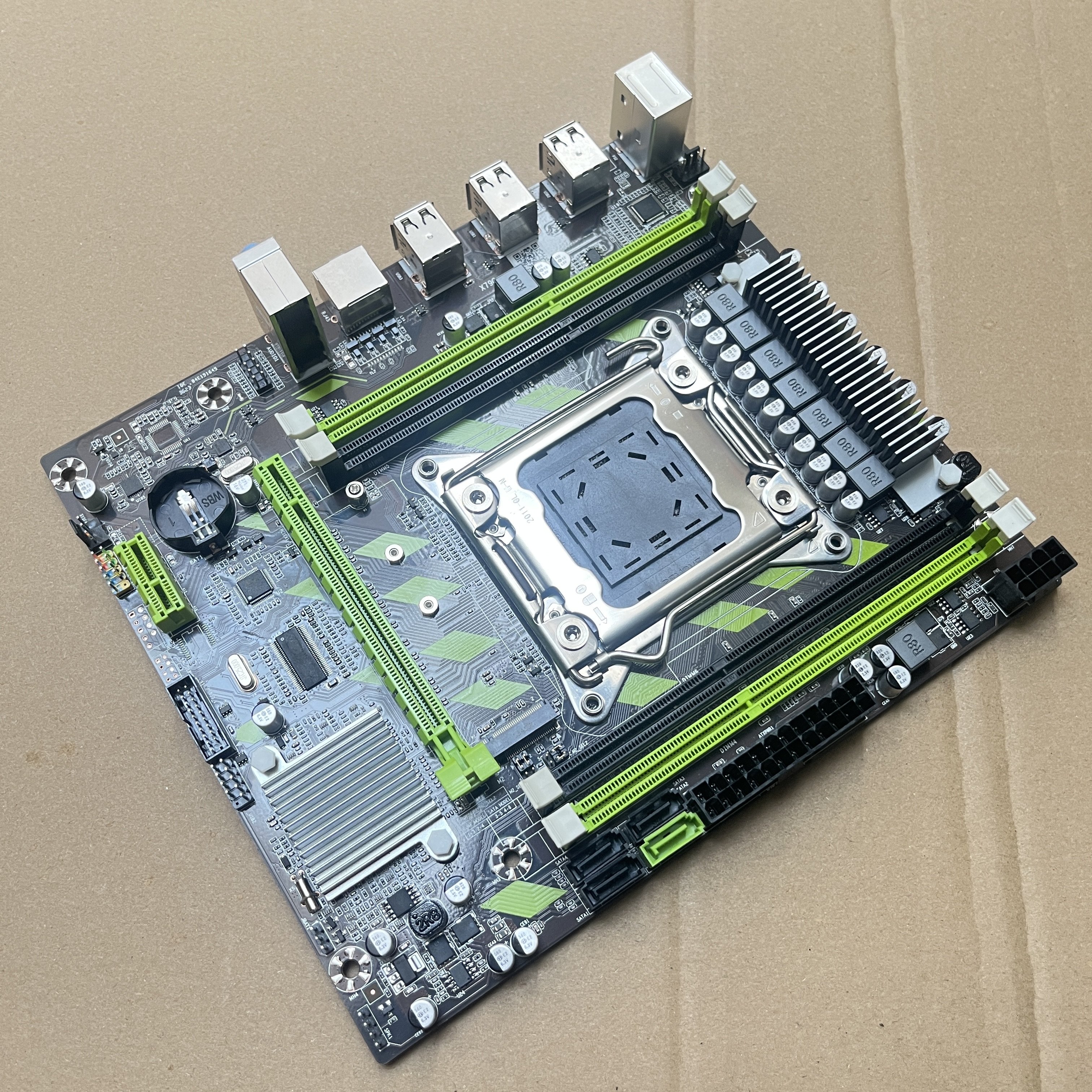 KEYIYOU X79G LGA2011 Motherboard with XEON E5 2650 V2 CPU 2*8GB = 16GB DDR3 1600MHZ REG ECC RAM Memory Combo Kit